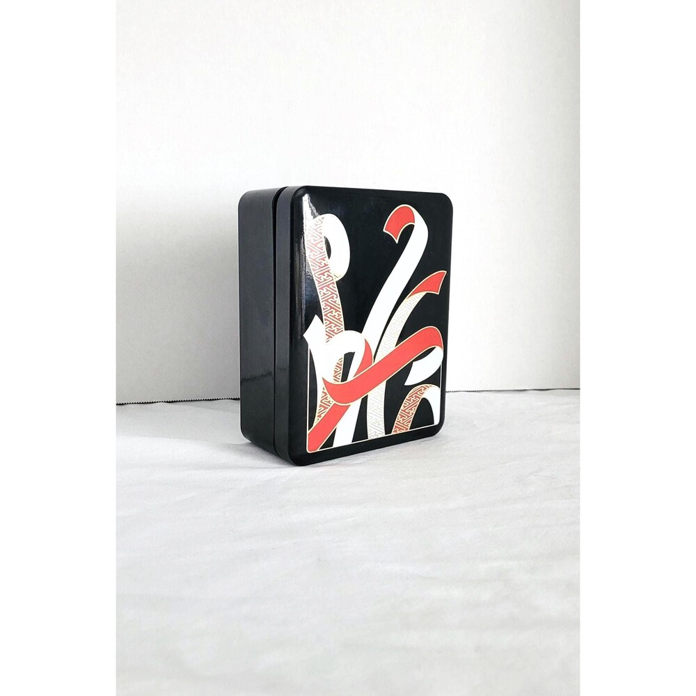 Vintage Trinket Box Japanese Inspired Plastic 1980s
